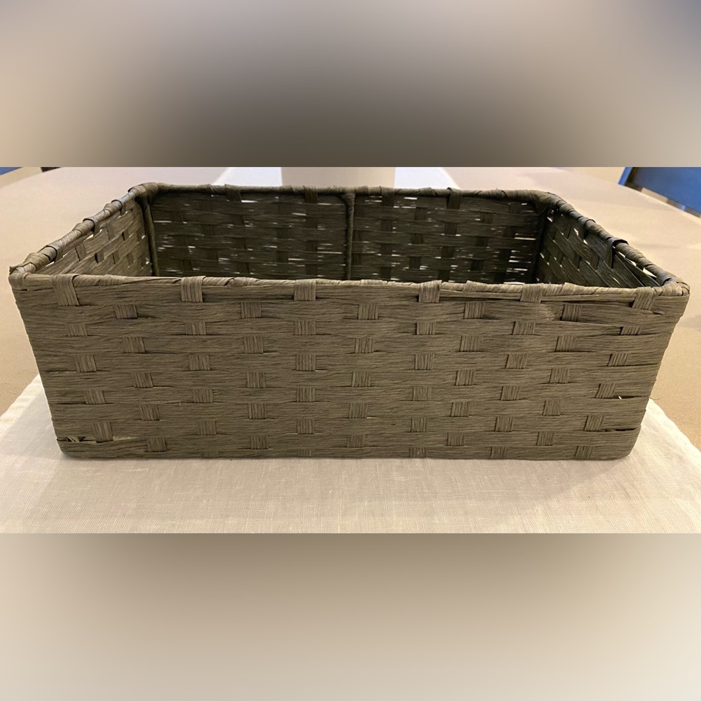 Woven Storage Basket - Gray - Home Accent
